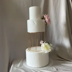 Golden Cake Stands Cylinder Wedding Valentines Birthday Party Cakes Decoration Cake Plinth