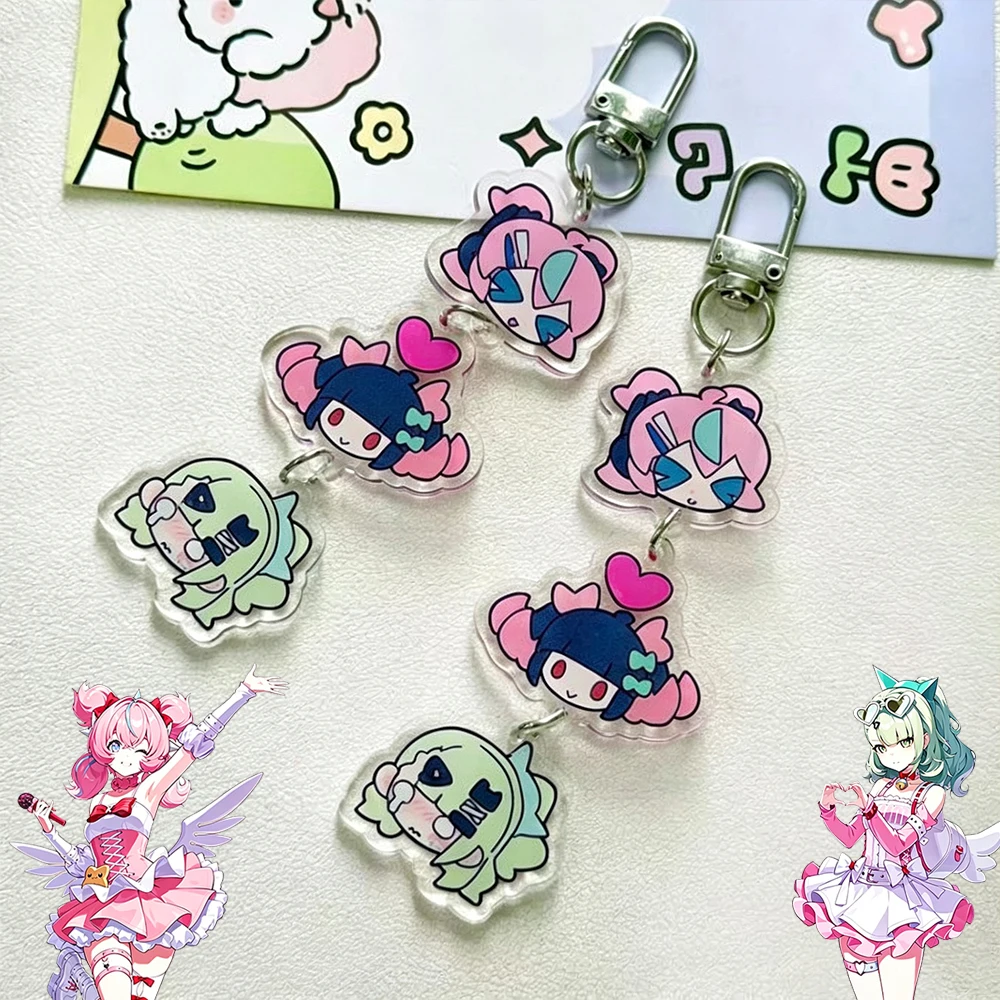 Game Zenless Zone Zero Angels of Delusion Sunna Nangong Yu Aria Cosplay Keychain Acrylic Keyring Bag Pendant Key Chain Accessory