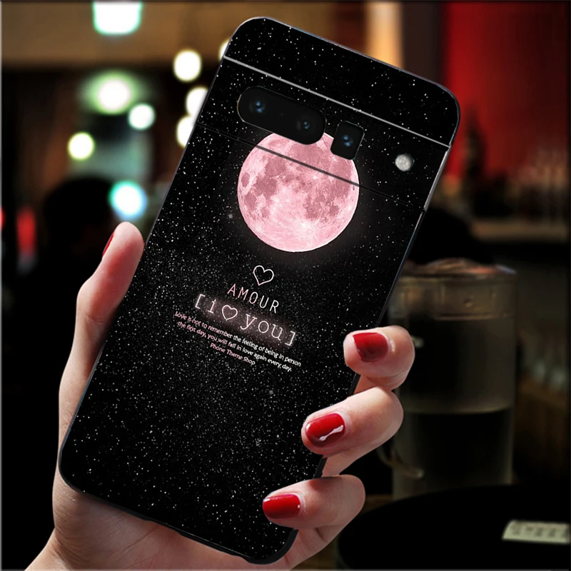 

Phone Case For Google Pixel 10 9 Pro XL 9A 8 7 6 Pro Pixel 8A 7A 6A Pixel 8 7 6 5 Space Astronaut Star Moon