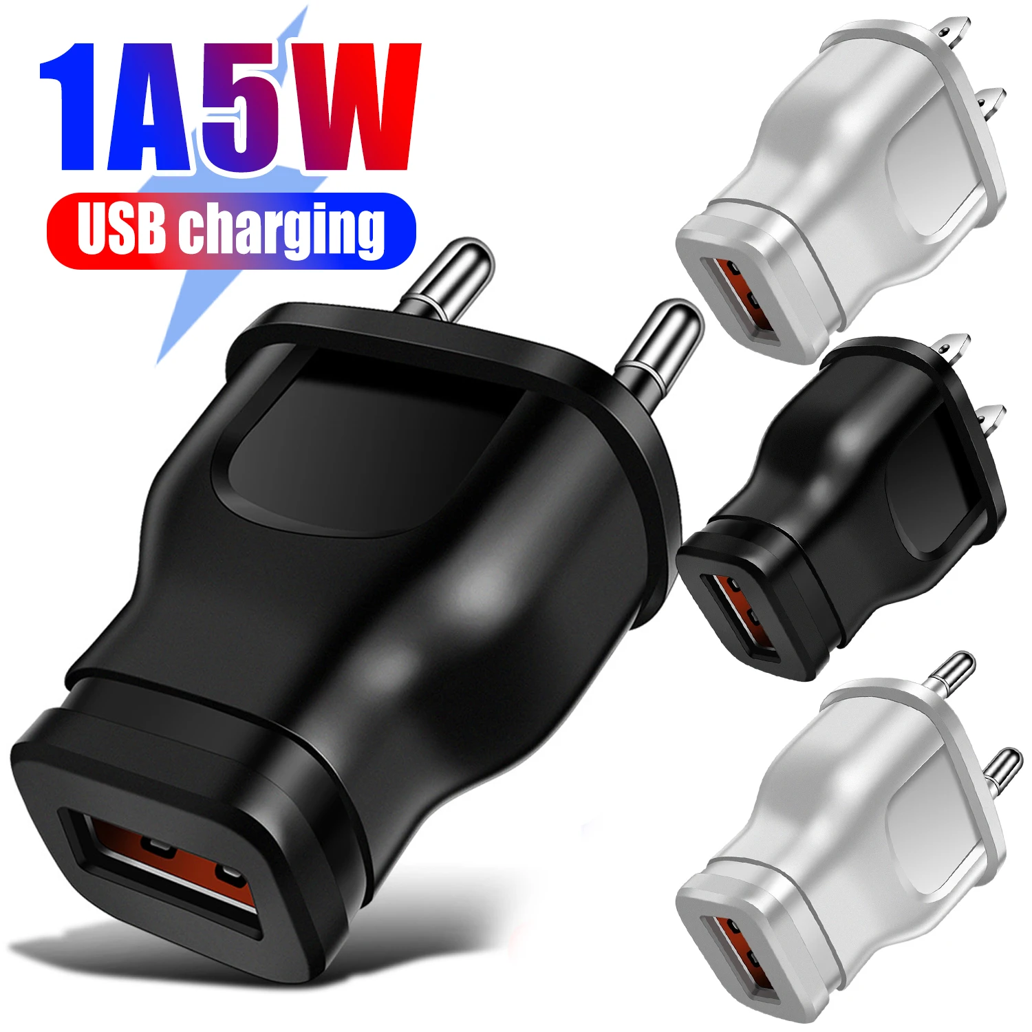 1A 5W Wall USB Phone Chargers EU/US Plug for IPhone Samsung Xiaomi Google Universal Travel Fast Charging Power Adapter