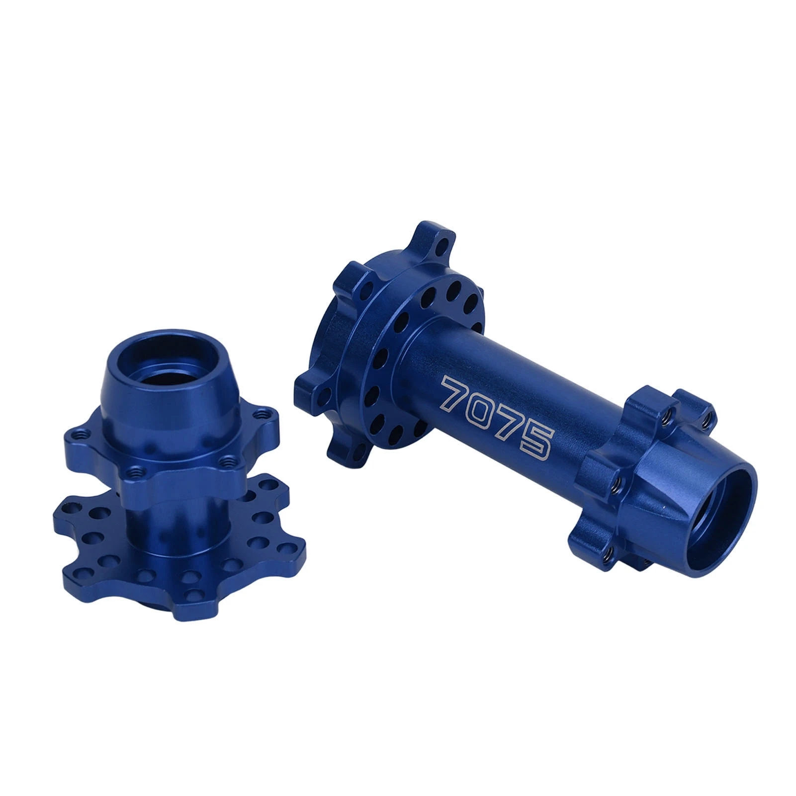 Bujes hexagonales para rueda de motocicleta RC, cubo hexagonal de rueda delantera y trasera de aluminio para LOSI 1/4 Promoto MX, actualización de modificación de motocicleta eléctrica