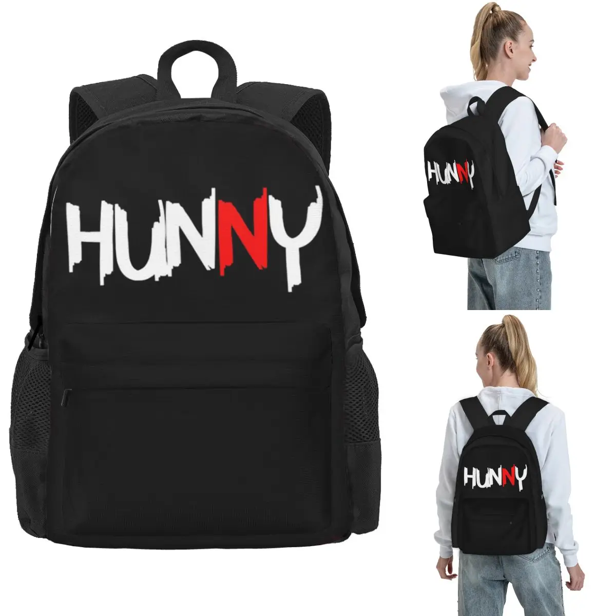 

Hunny, Cool Color Art Backpack Hot Sale Daypack Large Capacity Boys Girls BookBag School Bag Shoulder Bags for Men Women