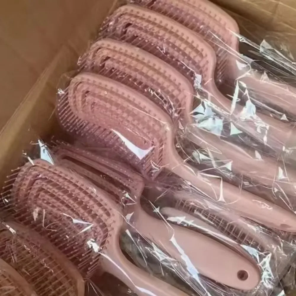 

Wholesale 10Pcs Hollow Out Hair Brush - Fast Blow Drying Scalp Massage Comb for Curly/Wet Hair, Detangling & Styling Tools