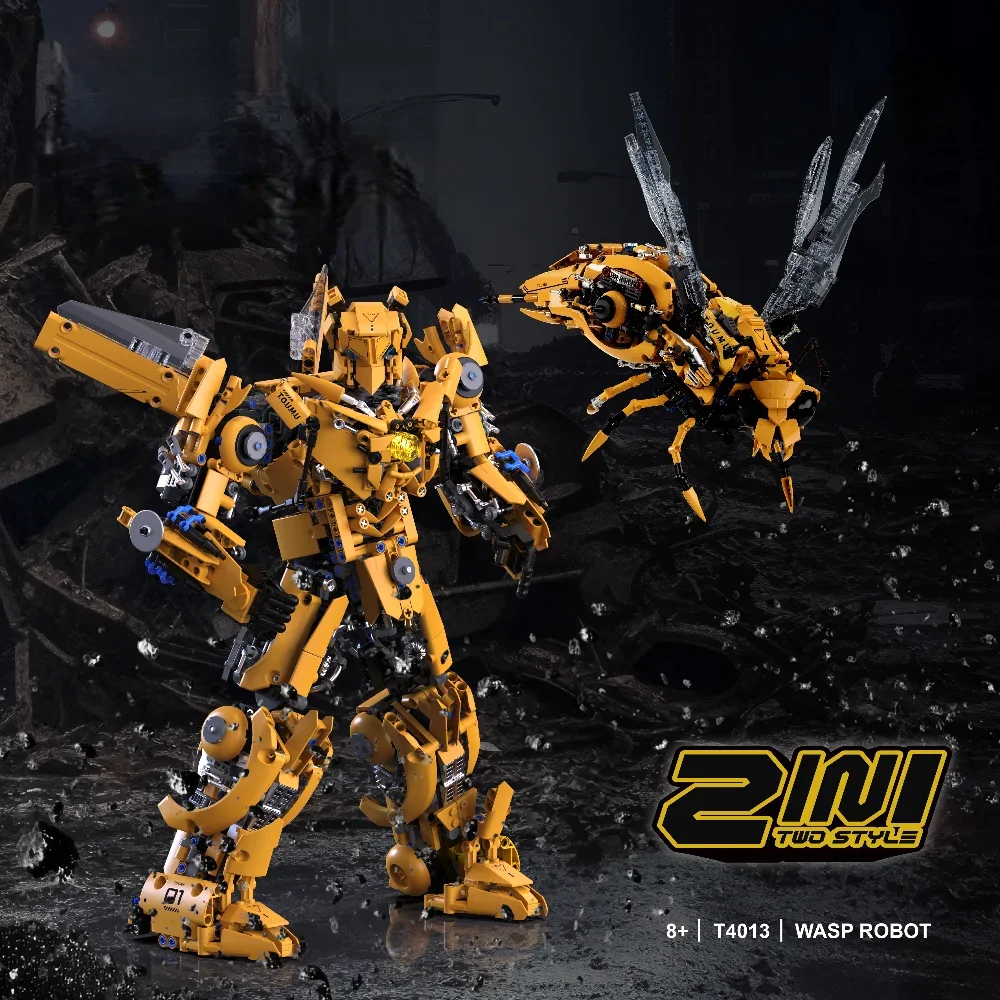 

Механический шершень с высокой сложностью, строительные кирпичи, биомиметический робот с насекомыми, креативная сборка, игрушка в подарок
