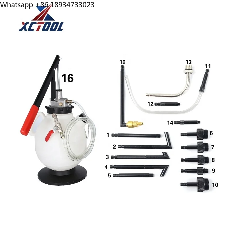 for XCTOOL 7.5L Transmission Gearbox Oil Filler Filling System Hand Pump Adapter Change Tool Set Oil Filler Change Universal