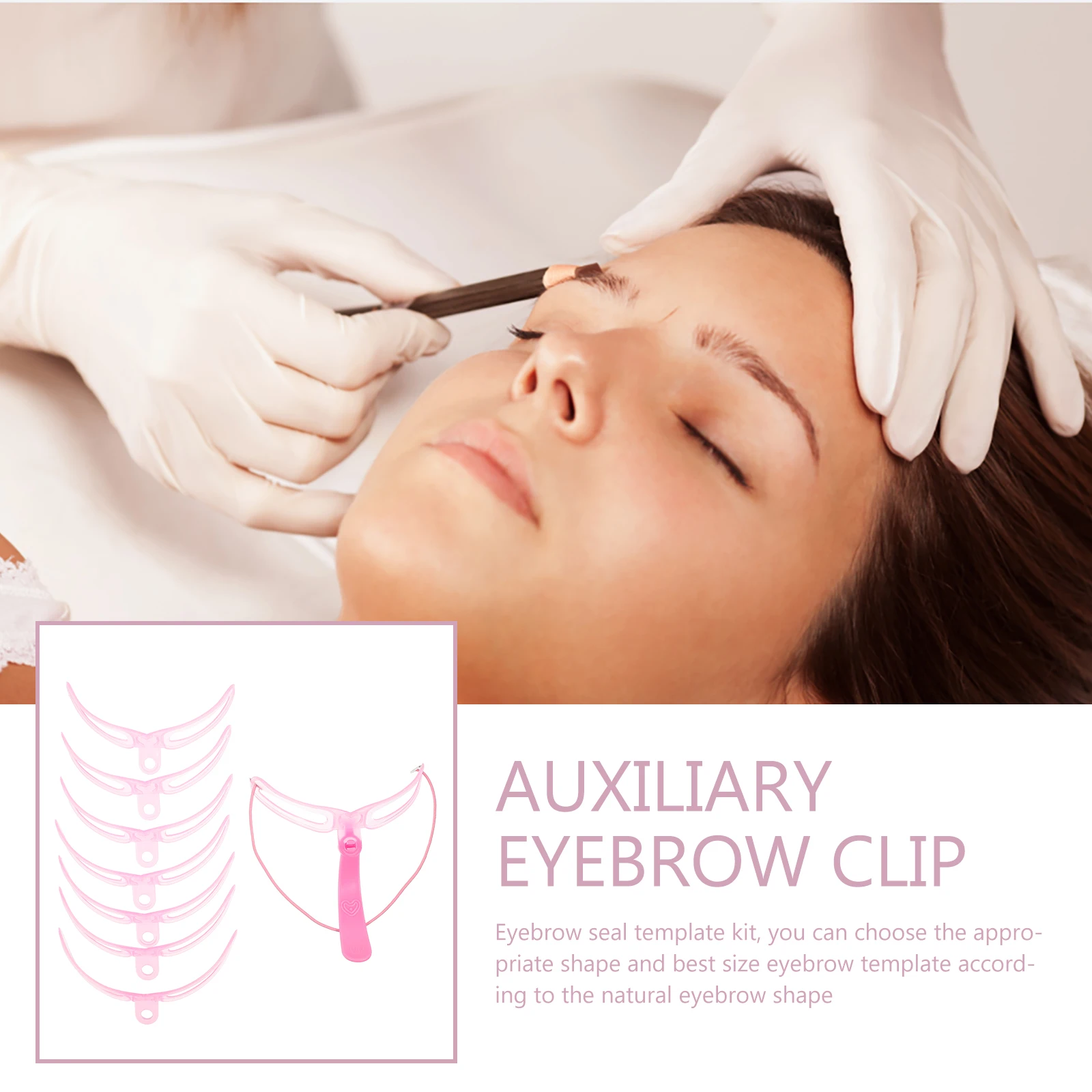 3 juegos de plantillas para cejas reemplazables, aplicación rápida de maquillaje, ajuste cómodo para todas las formas de cara, suministros portátiles para plantillas de cejas