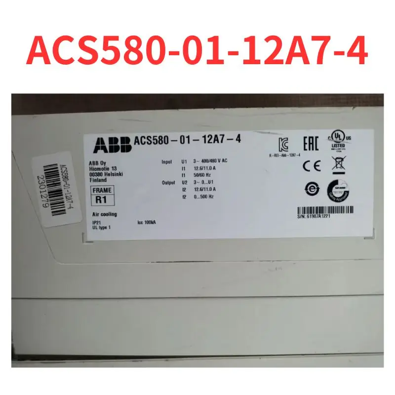 90% new  ACS580-01-12A7-4  frequency converter  tested OK