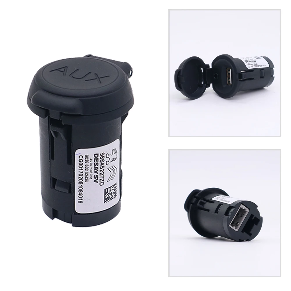 Złącze USB AUX do Peugeot 206 207 307 308 407 408 508 607 Citroen C2 C3 C4 C5 C6 RD9 RD43 RD45 MRN DS DS3 DS4 DS
