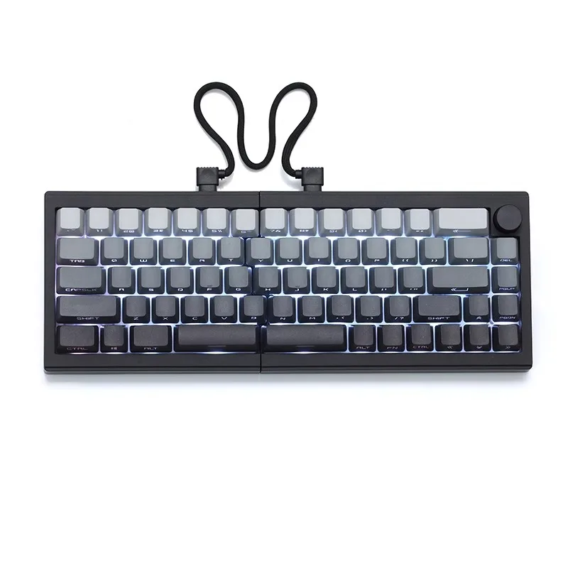 ZORNHER ST68 Split Mechanical Keyboard Wireless Bluetooth Customizable Ergonomic Office Gaming Lower Light QMK/VIA MacOS/Windows
