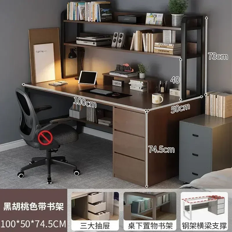 Computer Desk Desktop Home Office Desk Chair Bedroom with Drawer Student Writing Study Workbench