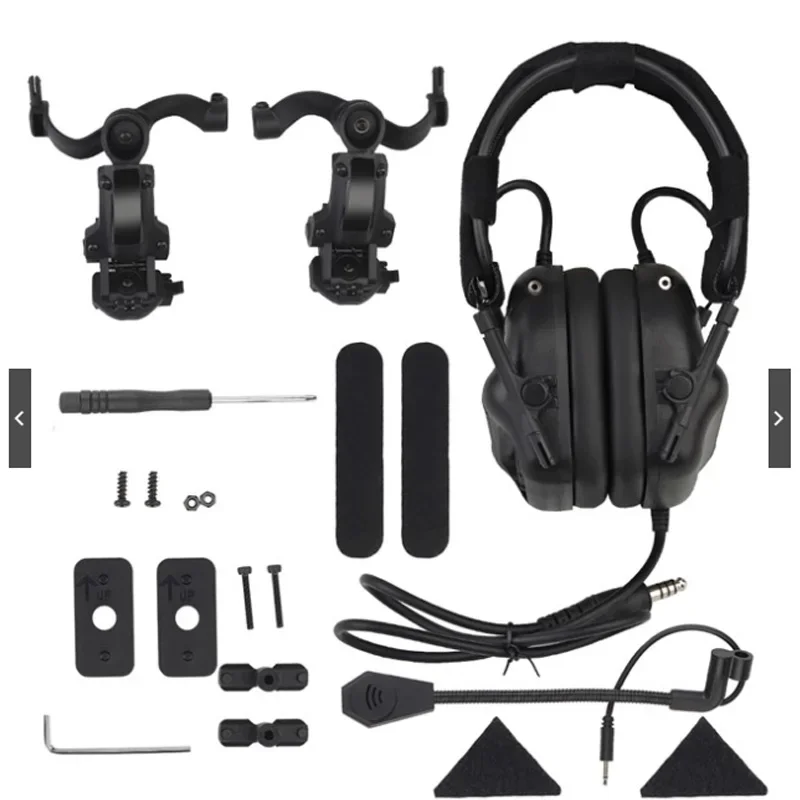 GEN 5 Tactical Headset Shooting Noise Reduction Headset for Helmet Head Mounted 2 in 1 OPS Core ARC and Team Wendy M-LOK