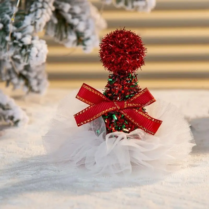 

54DF Children Christmas Hair Pins Santa Hat Hairclips Girls Women Holiday Costumes