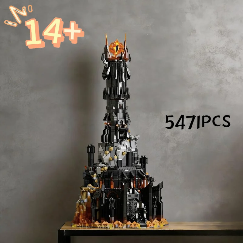 

2026 New 5471PCS Black Tower Dark Model Building Blocks Kit Bricks Creative MOC 10333 Toys for Boys or Girls Birthday Gifts