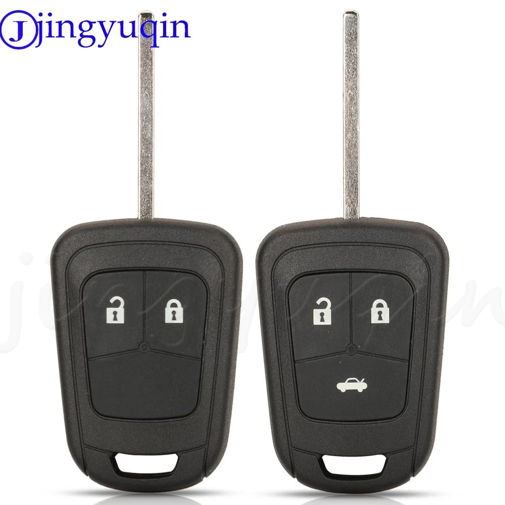 Jingyuqin 2/3 Button Flip Remote Control Folding Car Key Cover FOB Case Shell For Vauxhall Opel Corsa Astra Vectra Signum