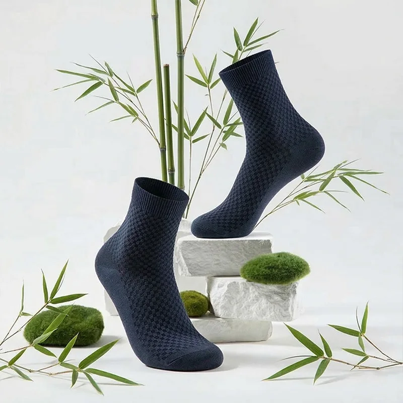 

15 Pairs Viscose From Bamboo Middle Men Socks Outdoor Casual Socks Wholesale