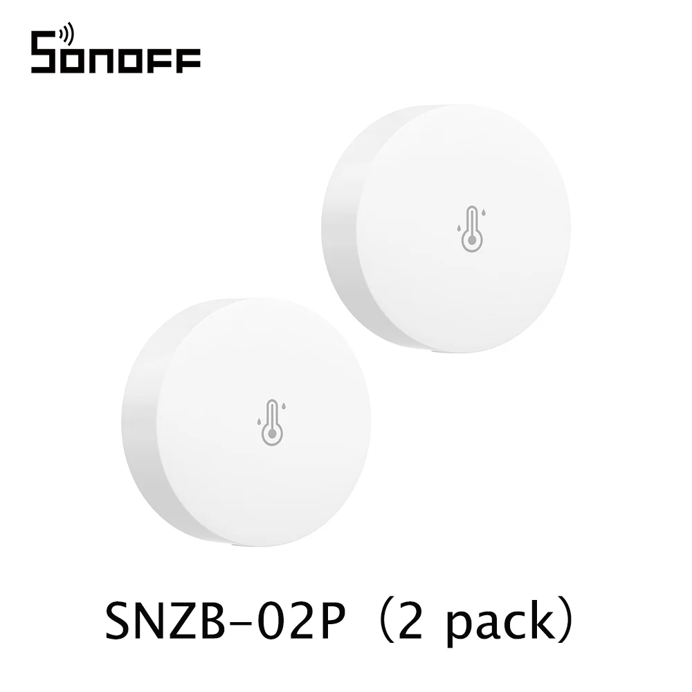 SONOFF SNZB-02P Zigbee Temperatuur- en Vochtigheidssensor Smart Home Thermometer Detector Werk met Alexa Google Home Smartthings