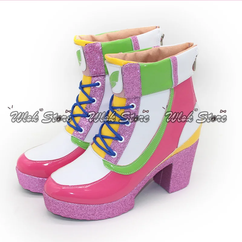 Anime joli Derby Ines Fujin Cosplay chaussures femmes baskets talons hauts Halloween carnaval fête jeu de rôle chaussures sur mesure