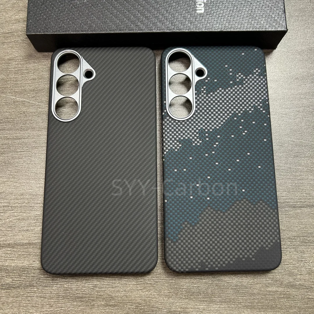 

Real carbon Case Samsung Galaxy s25 Plus Kevlar Magsafe phone cover, luxury carbon fiber ultra-light ultra-thin protective case