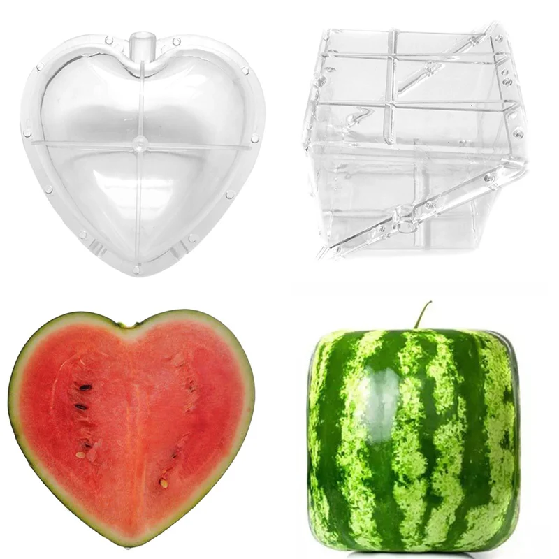 

Square Heart Watermelon Mold Garden Fruit Growth Forming Shaping Mould Tool