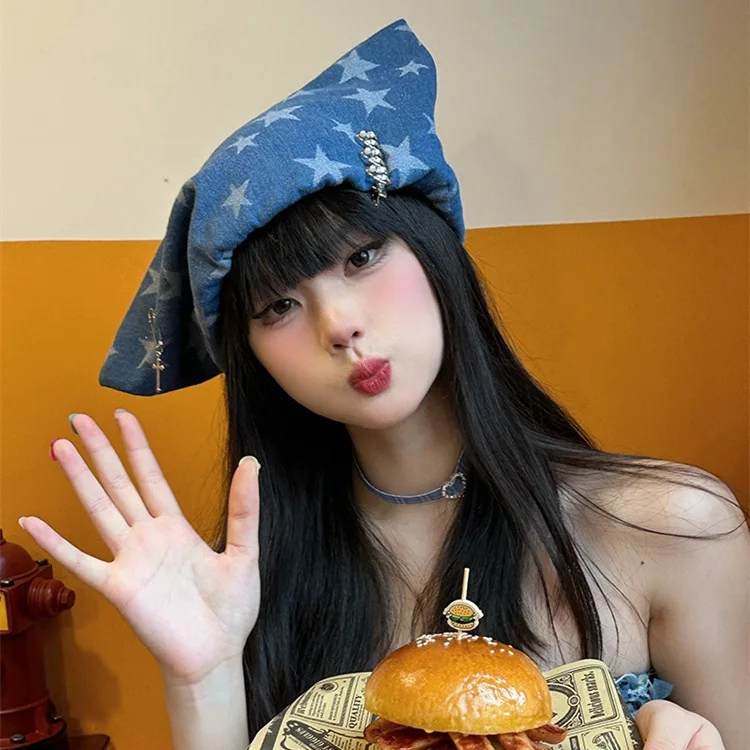 

Новая модная ковбойская шляпа с овечьими рожками в уличном стиле для дерзких девушек, коллекция Весна-Осень 2026