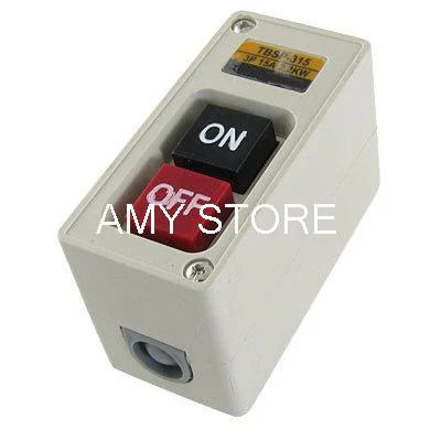 TBSP-315 Self Locking On/Off Power Pushbutton Switch 3P 3 Phase 15A 2.2KW