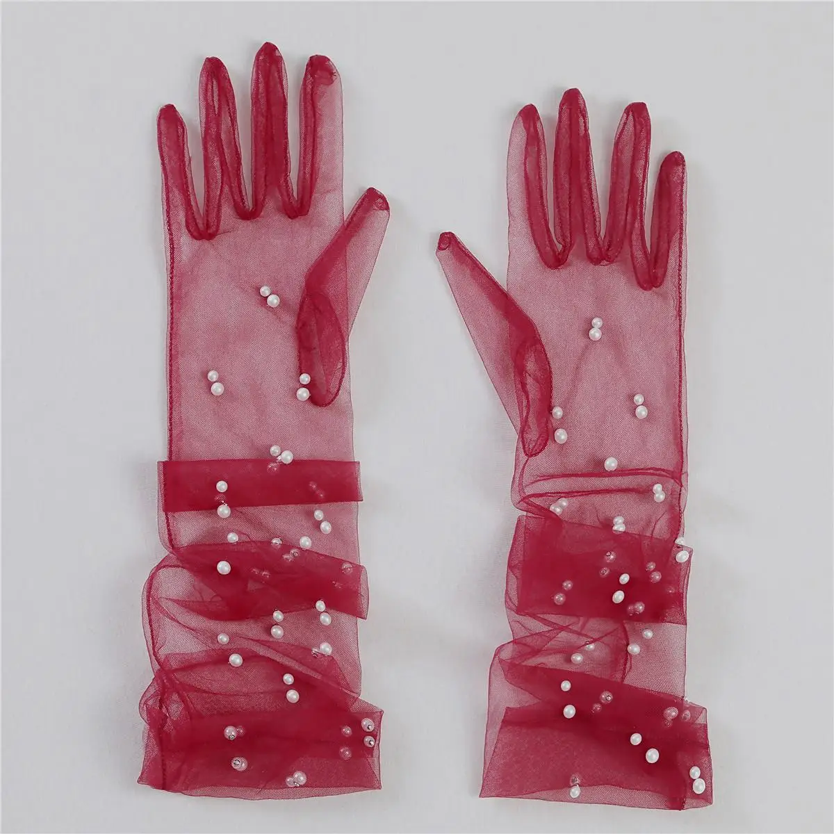 Ultra-Thin Lace Wedding Dress Gloves Long Sleeve Covers for Brides Stage Opera Annual Meetings Arm Cover Shapes And Styles
