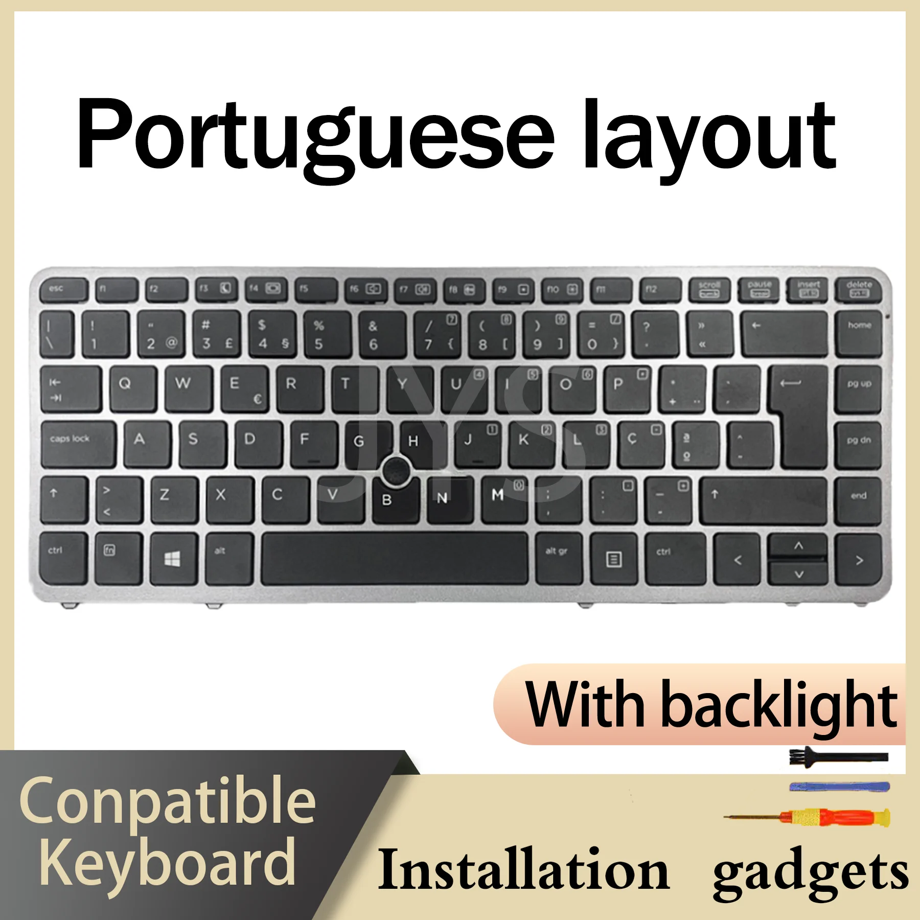 Suitable for HP EliteBook 745 G4 G3 840 G4 G3 HSTNN-I33C-4 Backlit Keyboard BR PT LA ES UK US