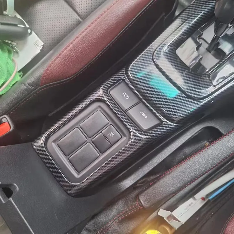 LHD RHD For Toyota Fortuner 2022 2023 Center Console Gear Shift Panel Frame Gear Button Cover Interior Decoration Accessories