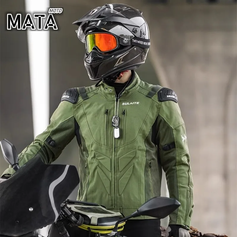 

Motorcycle Jacket Men Women Motocross Jacket Summer Clothing Breathable Riding Jacket Built in CE Protective Gear Moto Chaqueta