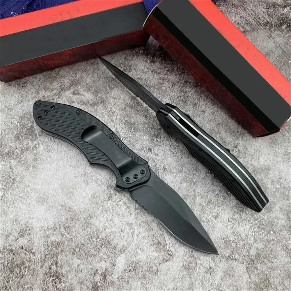 1670BLK Military Clash Tactical Flipper Folding Knife 8CR13MOV Blade Portable Outdoor Survival Knives Camping Hunting EDC  Tools