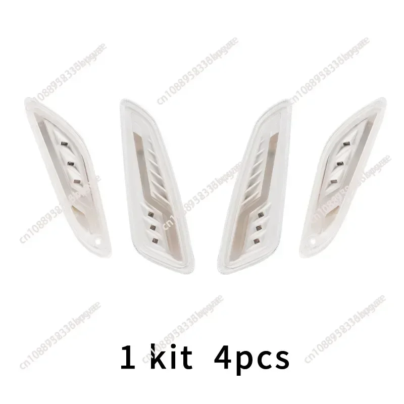 

For Vespa Sprint Primavera Level10 Clear Blue Silver Chrome Front and Rear Sequential Turn Lights
