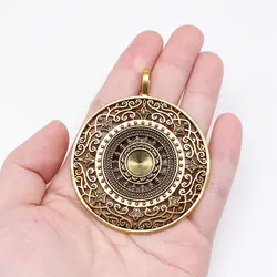 Jewelry Pendants Mandala Pattern Charms Items Diy Accessories 1pcs