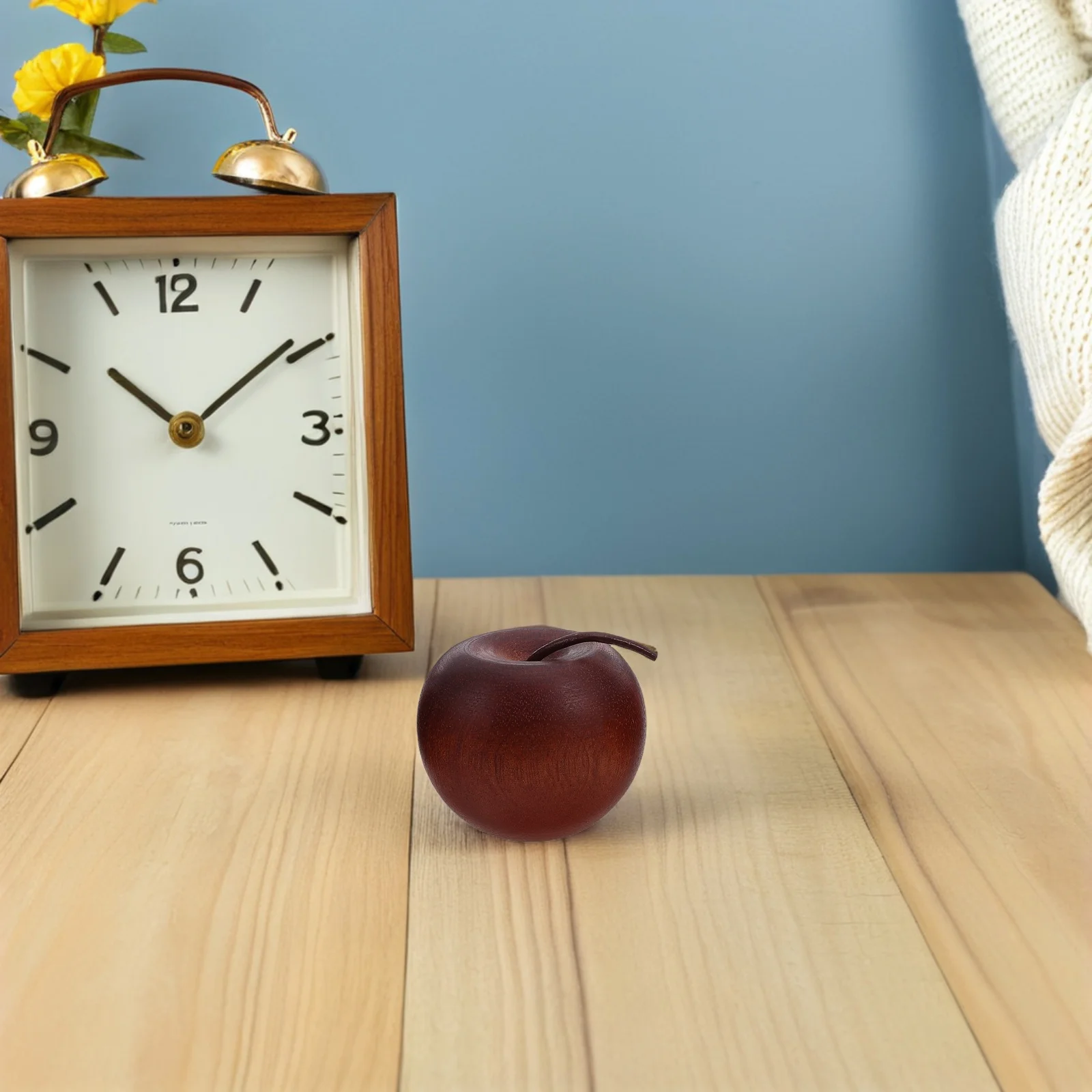 Diffuseur d'aromathérapie en forme de pomme en bois, 3 pièces, pour maison, salle de Yoga, bureau, voiture, huile essentielle compacte, ensemble de diffuseurs en bois naturel