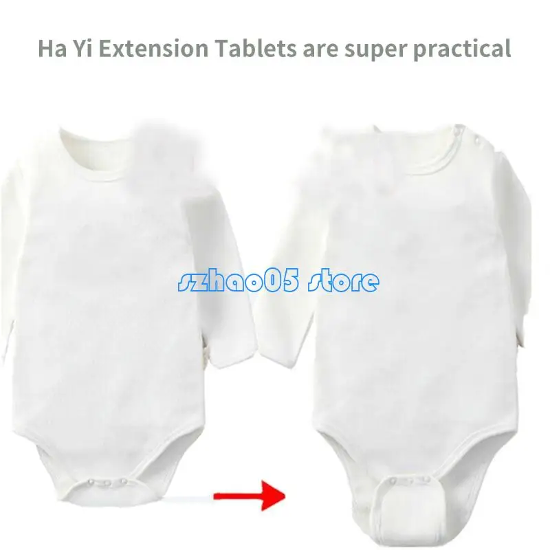 85LE مجموعة من 4 قطع لوحة تمديد حفاضات قابلة لإعادة الاستخدام، تتميز بسهولة التركيب مشبك بلاستيكي آمن، تصميم قطني ناعم