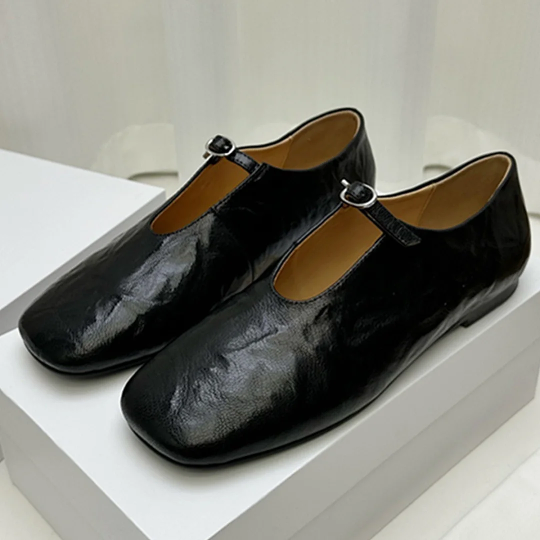 

Летние черные туфли без шнуровки с круглым носком Maxdutti, женская обувь ручной работы, туфли на плоской подошве из натуральной кожи, женские лоферы