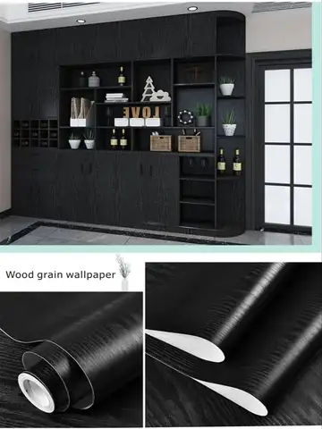 55cm Wood Grain Sticker Self-adhesive High Quality Wallpaper Suitable for Kitchen Countertops Cabinets Tables Walls Renovation