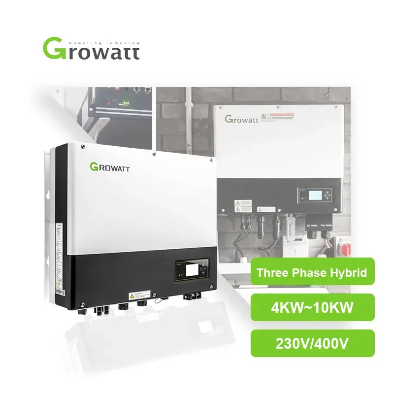 Growatt 5Kw 10Kw Inversores Solar Híbrido 50/60Hz Hybrid Onduleurs Solaires With Mppt Controller For Energy Storage