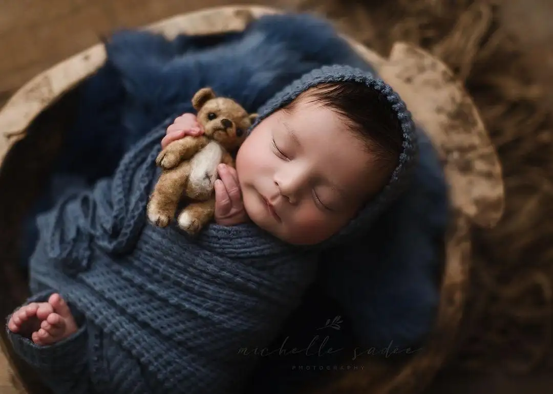 Adereços para fotografia de recém-nascidos, cobertor envoltório para fotos de bebês, roupas para fotos de bebês, acessórios para estúdio de sessão de fotos