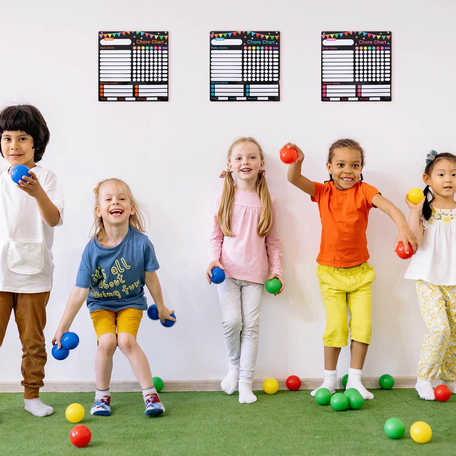 

3 Pcs Kids Chart Dry Erase Visual Chore Whiteboard Visual Schedule For Kids Schedule Magnetic Chore Chart Statement Board