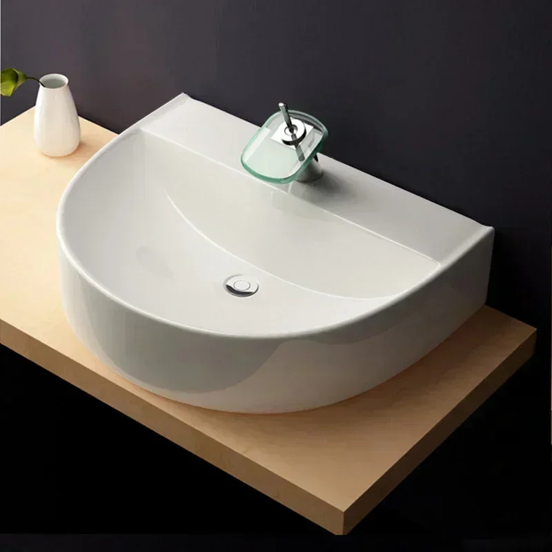 

Wash Basin Oval Ceramic Table Basin Square Washbasin Art Basin European Style Wash Inter-Platform Basin Bathroom Basin