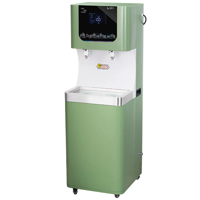 Commercial RO Filter Water Dispenser Direct Drinking Sparkling Hot Cold Water Stainless Steel Housing for Office