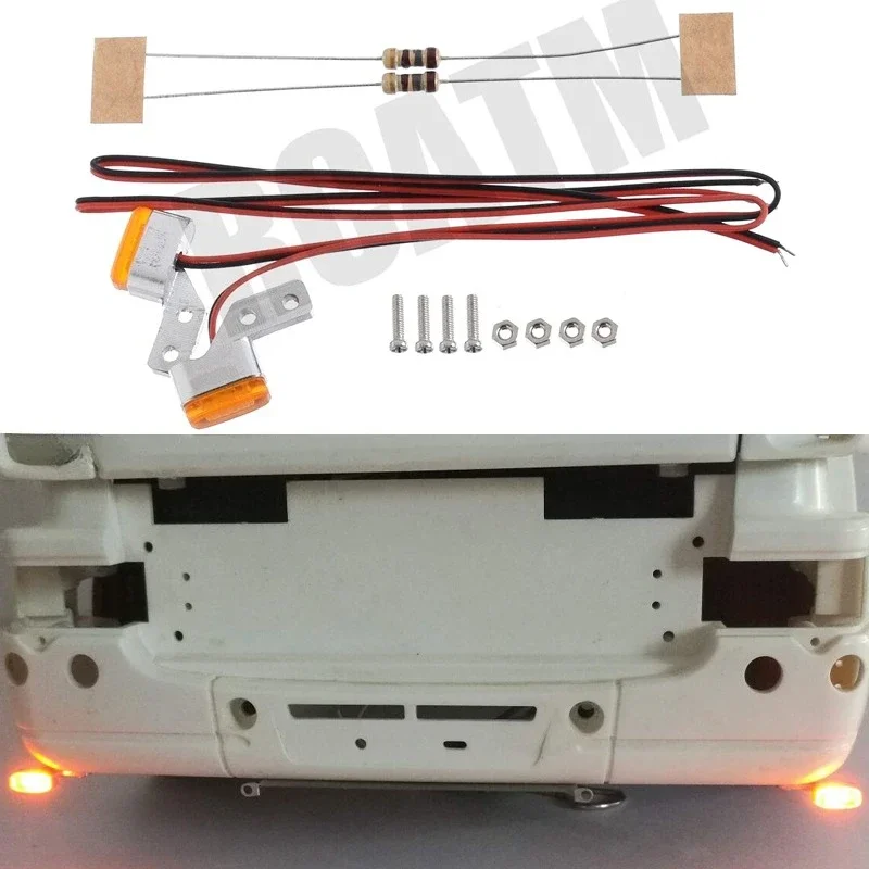 

Нижний контурный светильник шириной светодиодный светильник для радиоуправляемого грузовика Tamiya 1/14 3363 56348 56352 Actros Scania R620 56323 R730 DIY Part