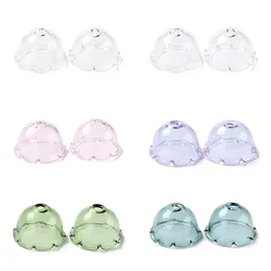 10pcs Glass Bead Cone Flower Loose Spacer End Beads Caps Charms For Jewelry Making Handmade Necklace Bracelets Accessories