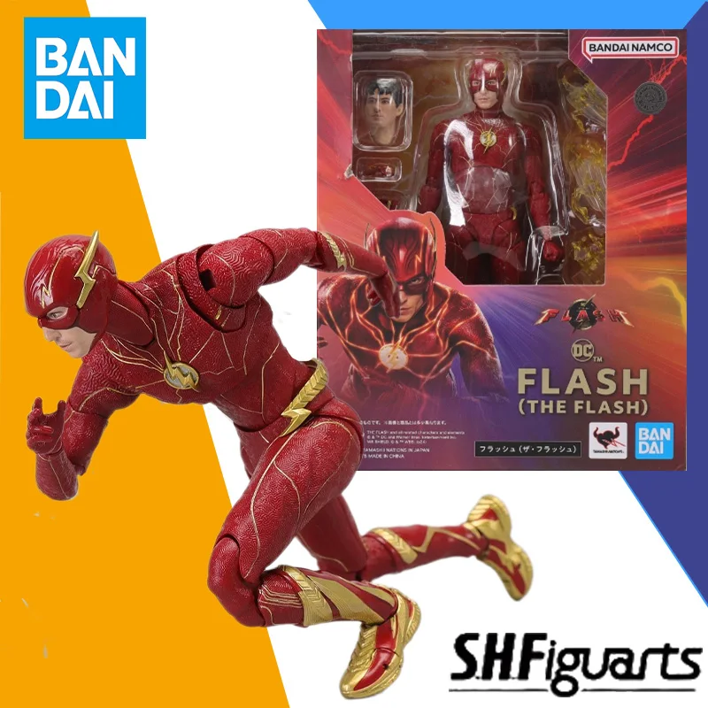 

In Stock Bandai Original S.H.Figuarts SHF FLASH Man THE FLASH Anime Action Figure Model Finished Toy Gift for Children kid