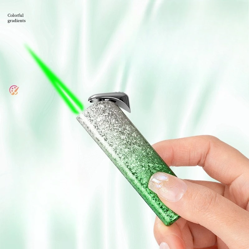 New Inflatable Windproof Lighter with Exquisite and Unique Appearance Fashionable Cigarette Lighter Beautiful Gift for Girls