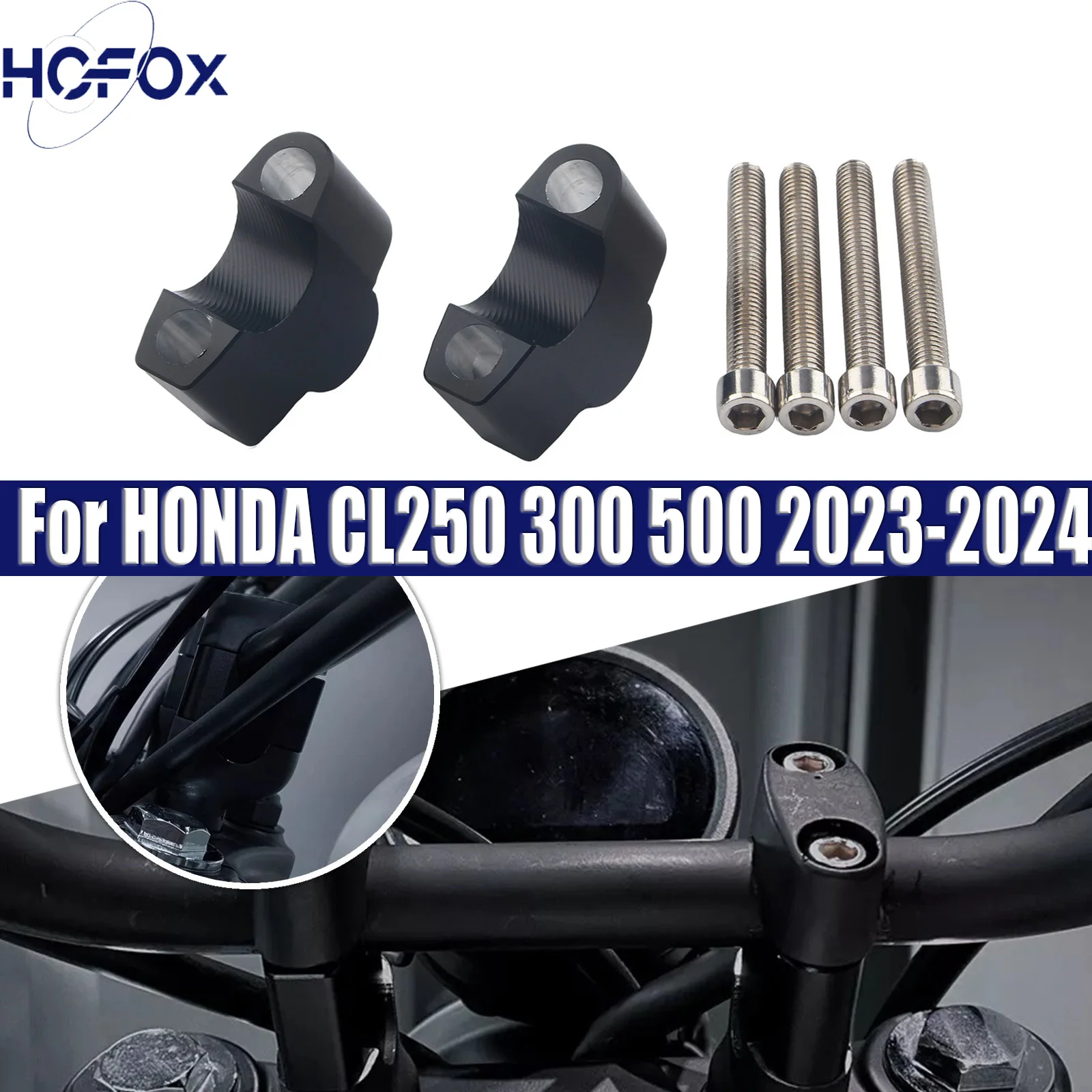 

Motorcycle Accessories Handlebar Riser Handle Bar Mount Clamp Adapter For HONDA CL250 300 500 2023-2024