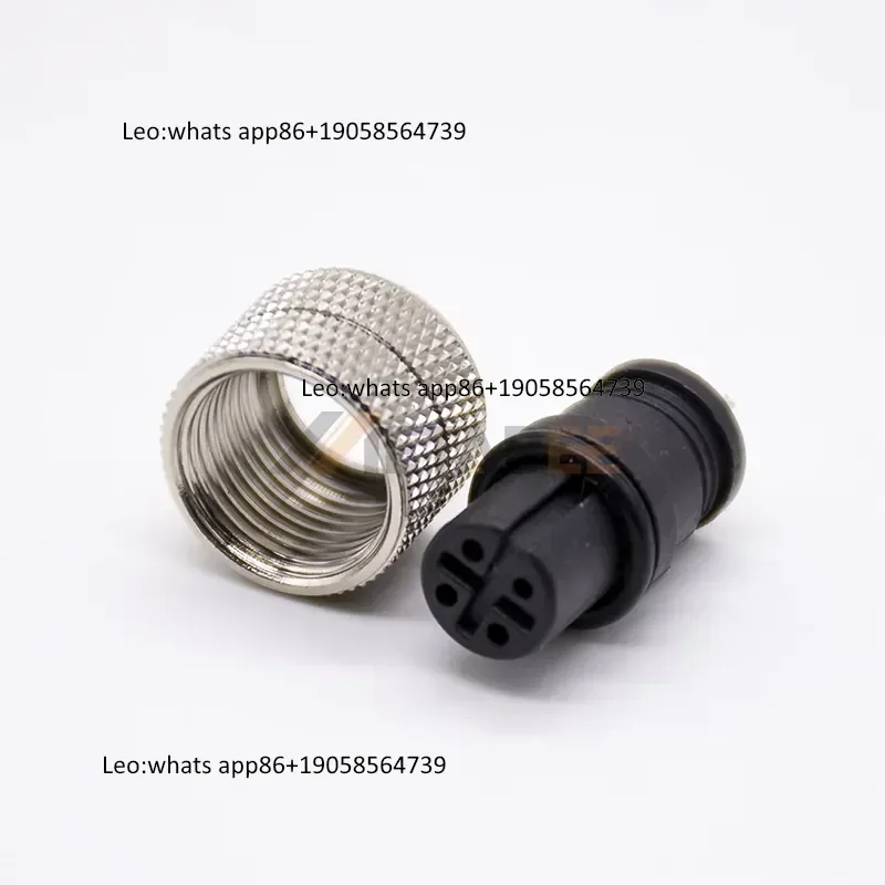 IP67 4 Pole M12 A-Coded Female Connector Straight Solder Cup Molded Sensor Plug for Industrial Automation view 2