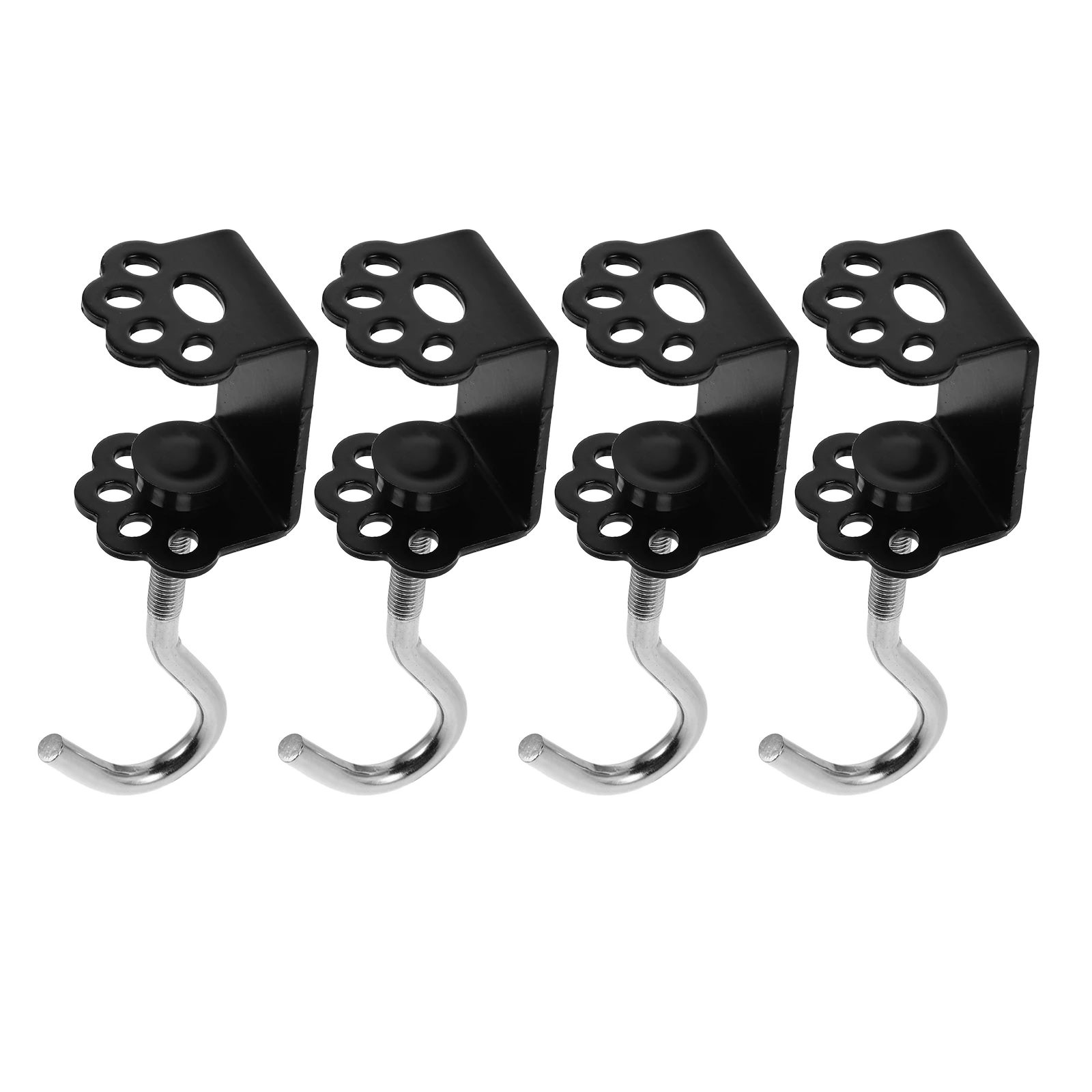 

4pcs Bag Hangers Desk Purse Hooks Handbag Mounts Stainless Steel Primary School Backpack Holders