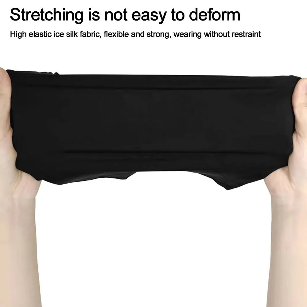 

Новая дышащая бандана из ледяного шелка, защита от ультрафиолета, крутой шарф, ультратонкая легкая спортивная маска для лица на открытом воздухе