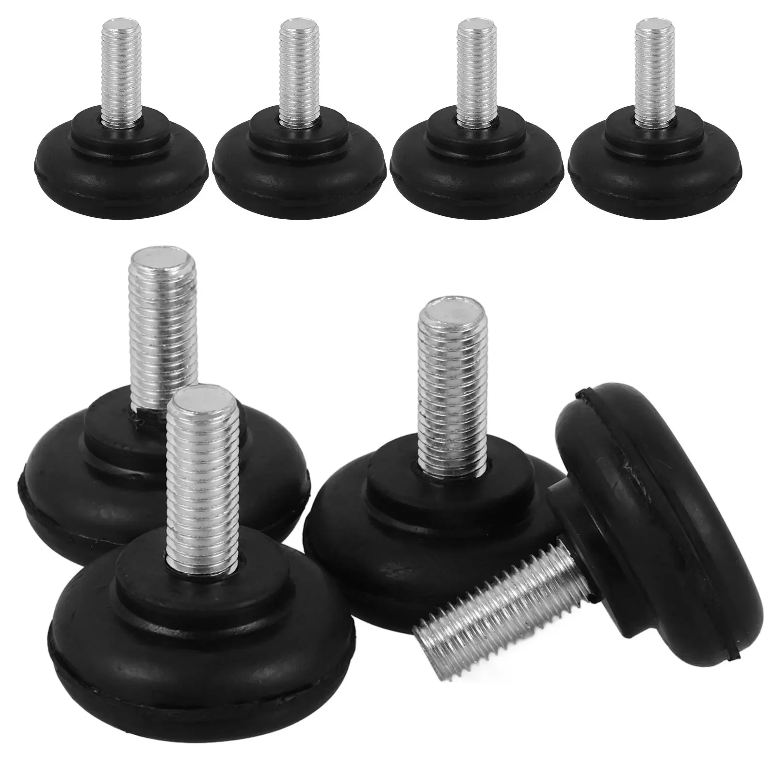 8Pcs Heavy Duty Screw on Rubber Feet Pads for Washing Machine Anti Vibration Shock Absorbing Non Slip Furniture Pads Compatible
